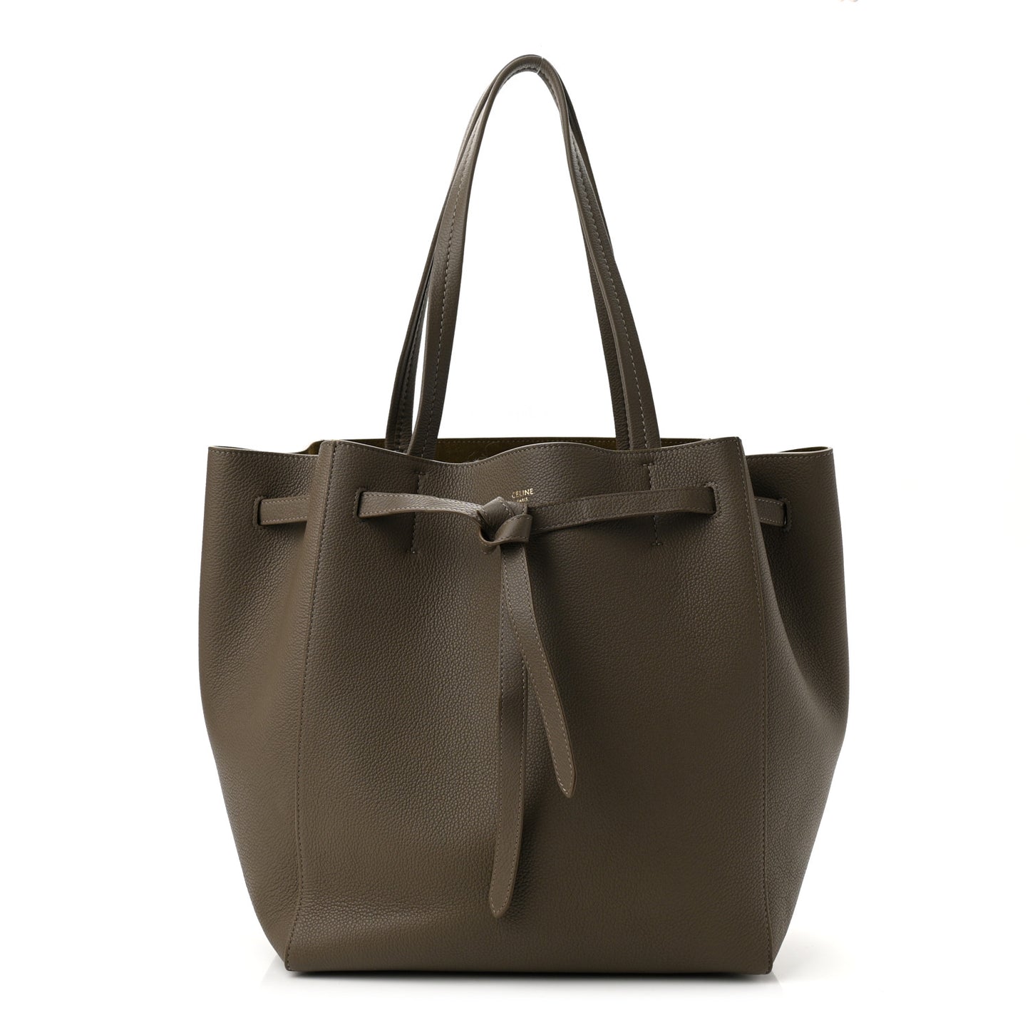 Soft Grained Calfskin Small Belt Cabas Phantom Taupe