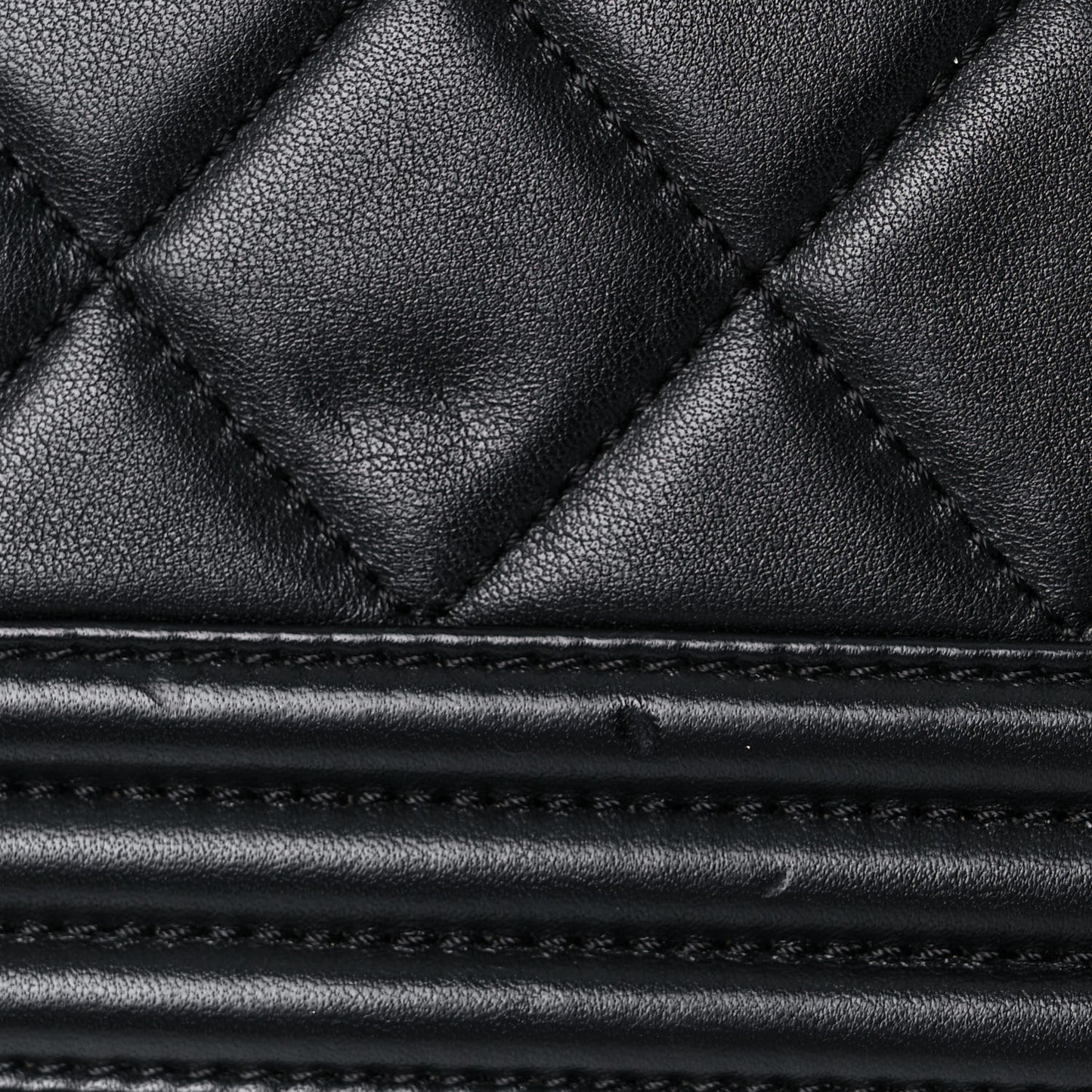Calfskin Quilted Medium Boy Flap Black