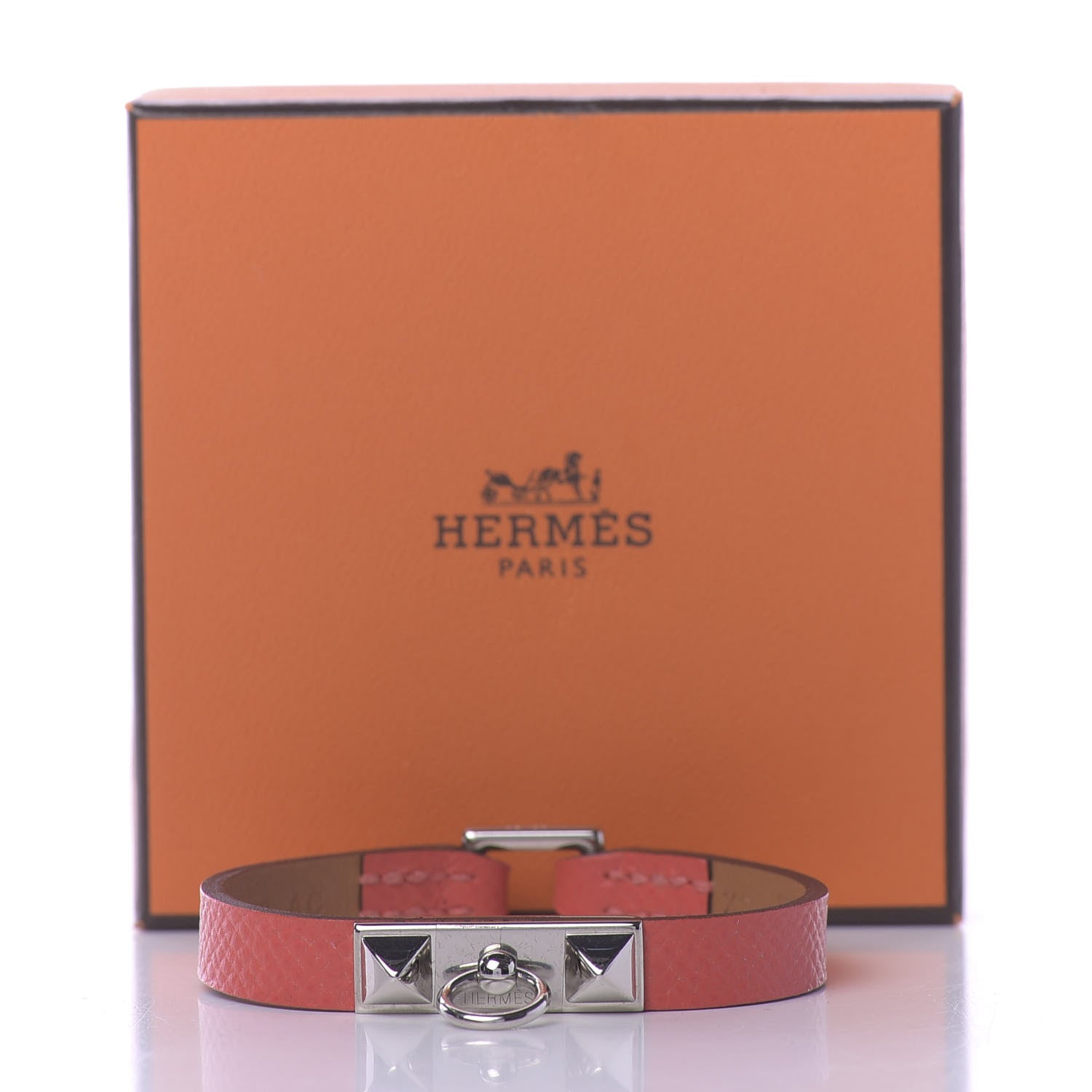 Hermes Epsom Micro Rivale Bracelet XS Rose Jaipur 6 of 6