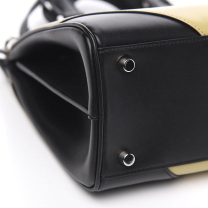Gucci Smooth Calfskin Small Zumi Top Handle Bag Black Yellow 9 of 12
