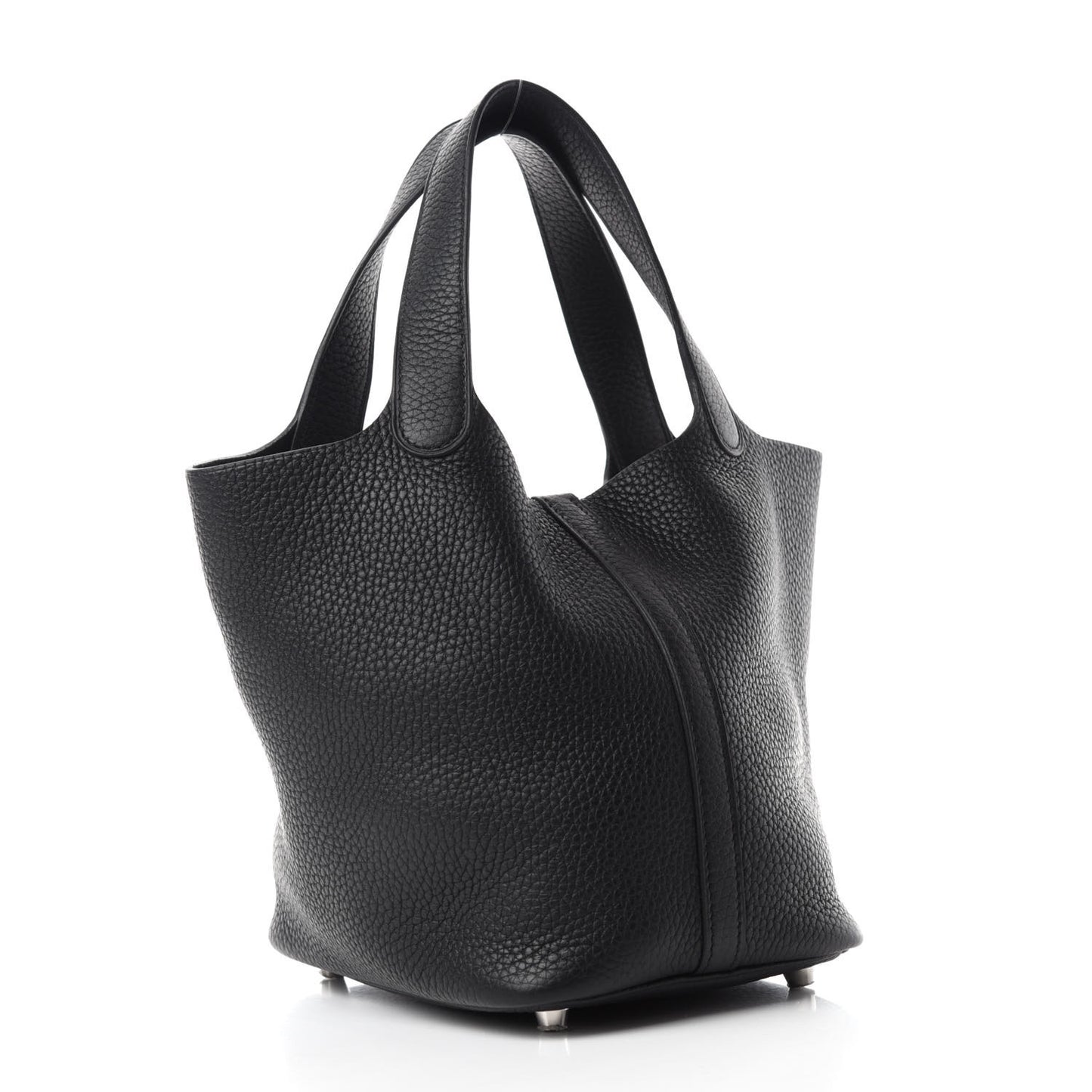 Taurillon Clemence Picotin Lock 18 PM Black