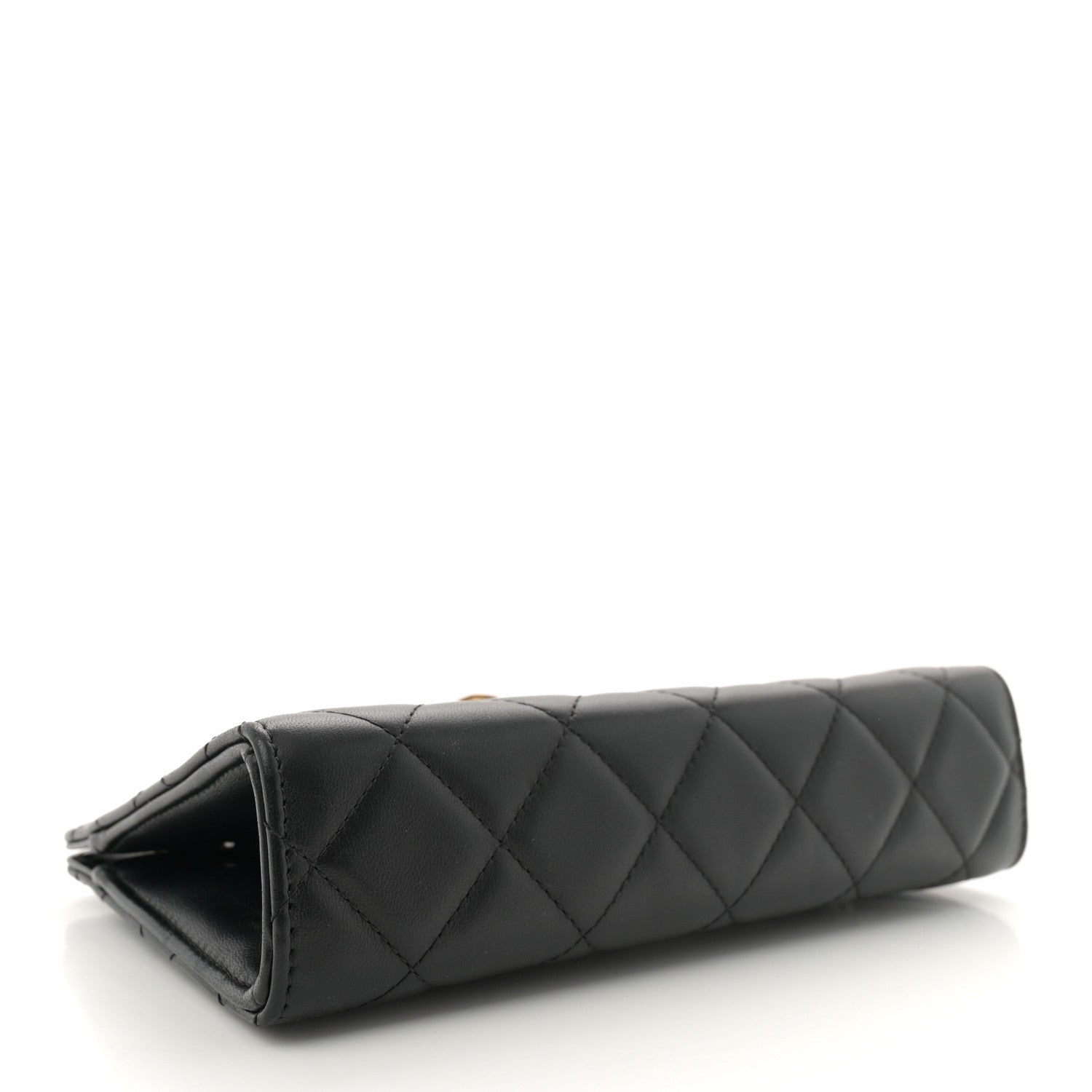 Chanel Lambskin Quilted Evening By The Sea Clutch Black 4 of 10