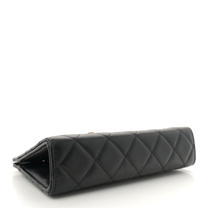 Chanel Lambskin Quilted Evening By The Sea Clutch Black 4 of 10
