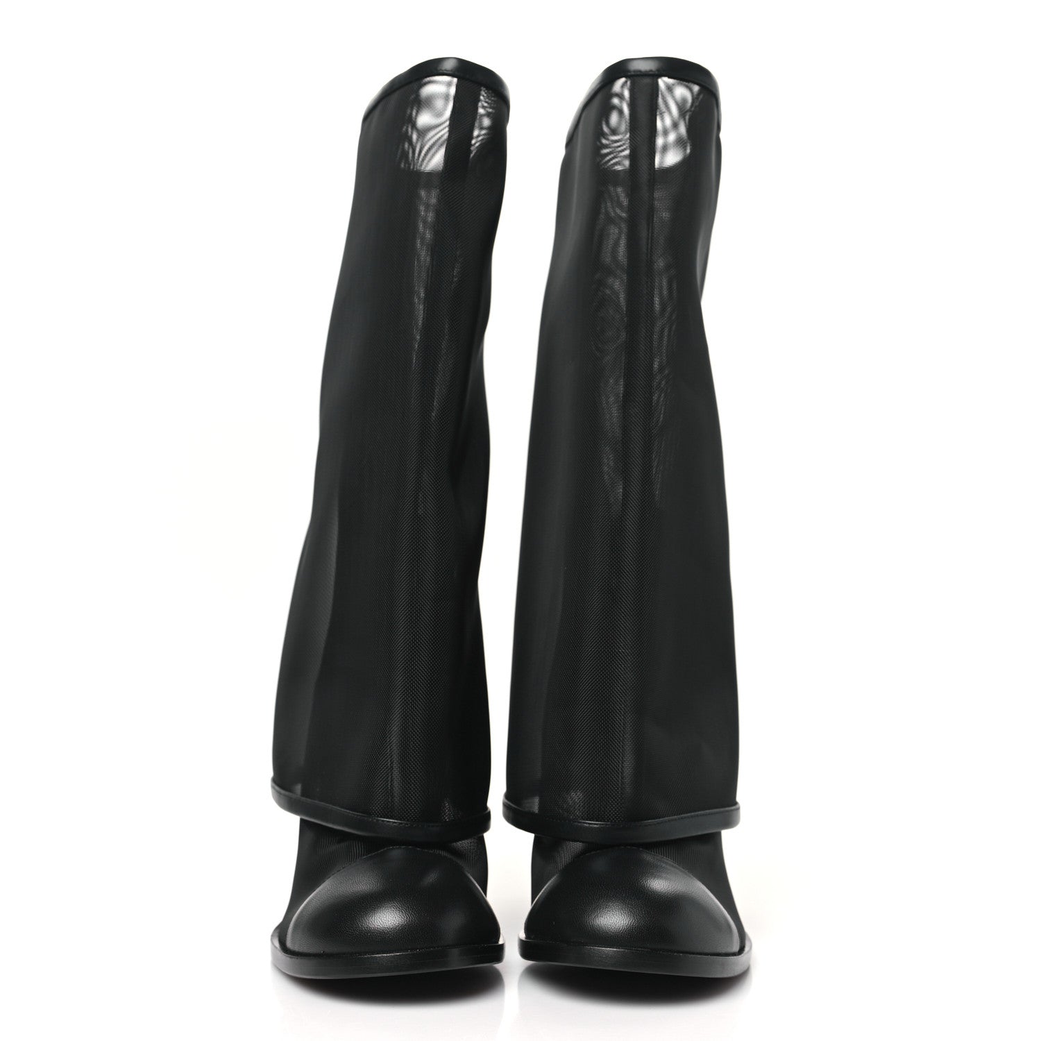 Chanel Mesh Lambskin Cap Toe Ankle Boots 38.5 Black 2 of 8
