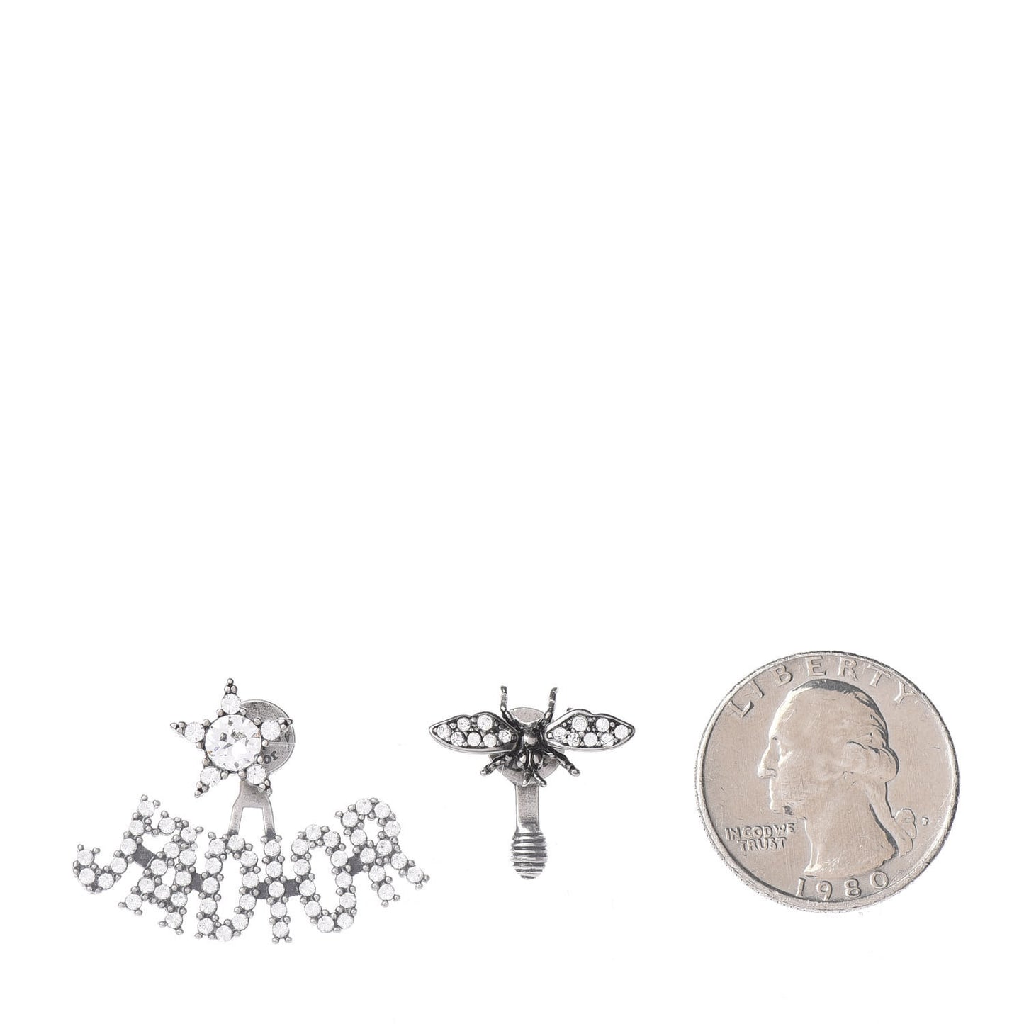 Palladium Crystal J'adior Earrings