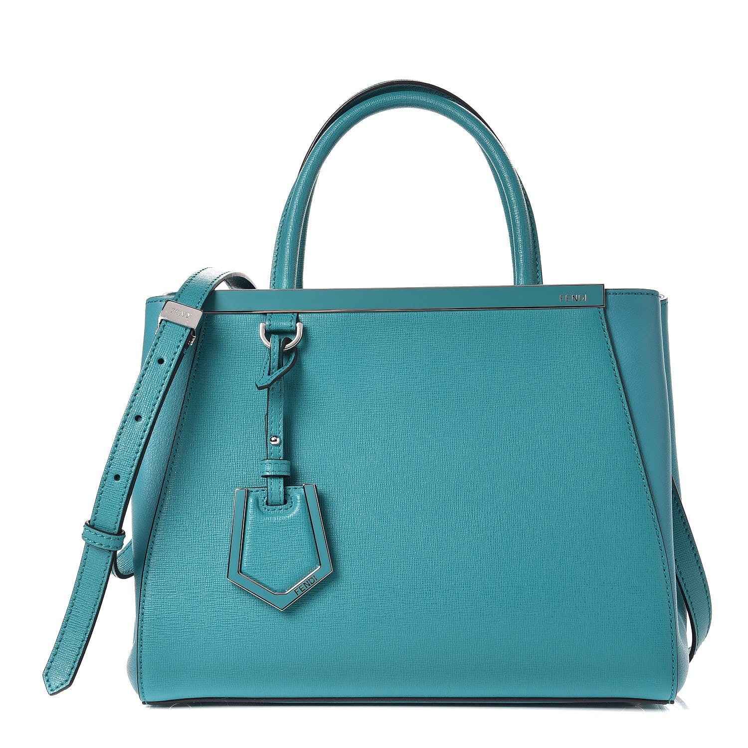 Fendi Vitello Elite Flamingo Petite 2Jours Tote Lago 1 of 7