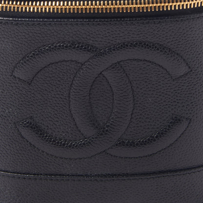 Chanel Caviar Vanity Cosmetic Case Black 7 of 9
