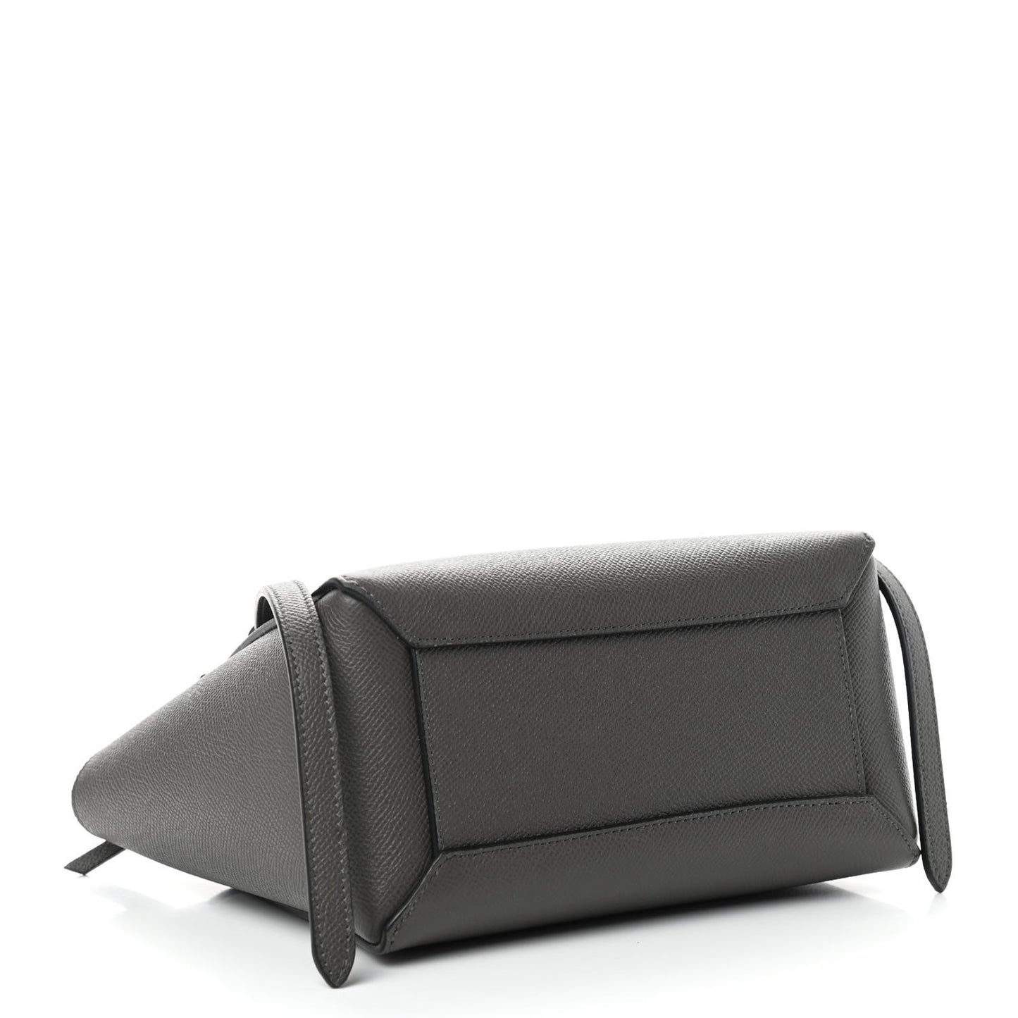 Grained Calfskin Nano Belt Bag Grey