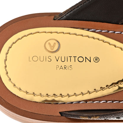 Louis Vuitton Monogram Sunny Flat Thong Sandals 35.5 Brown 7 of 9