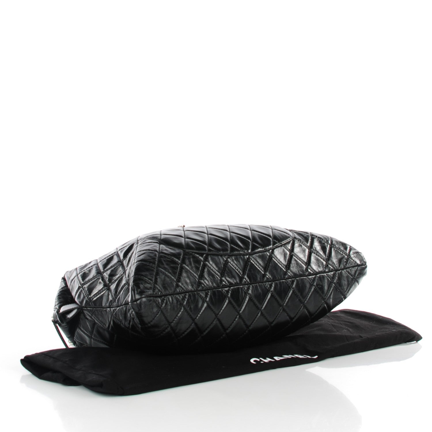 Chanel Glazed Calfskin Quilted Surpique Carryall Black 4 of 8