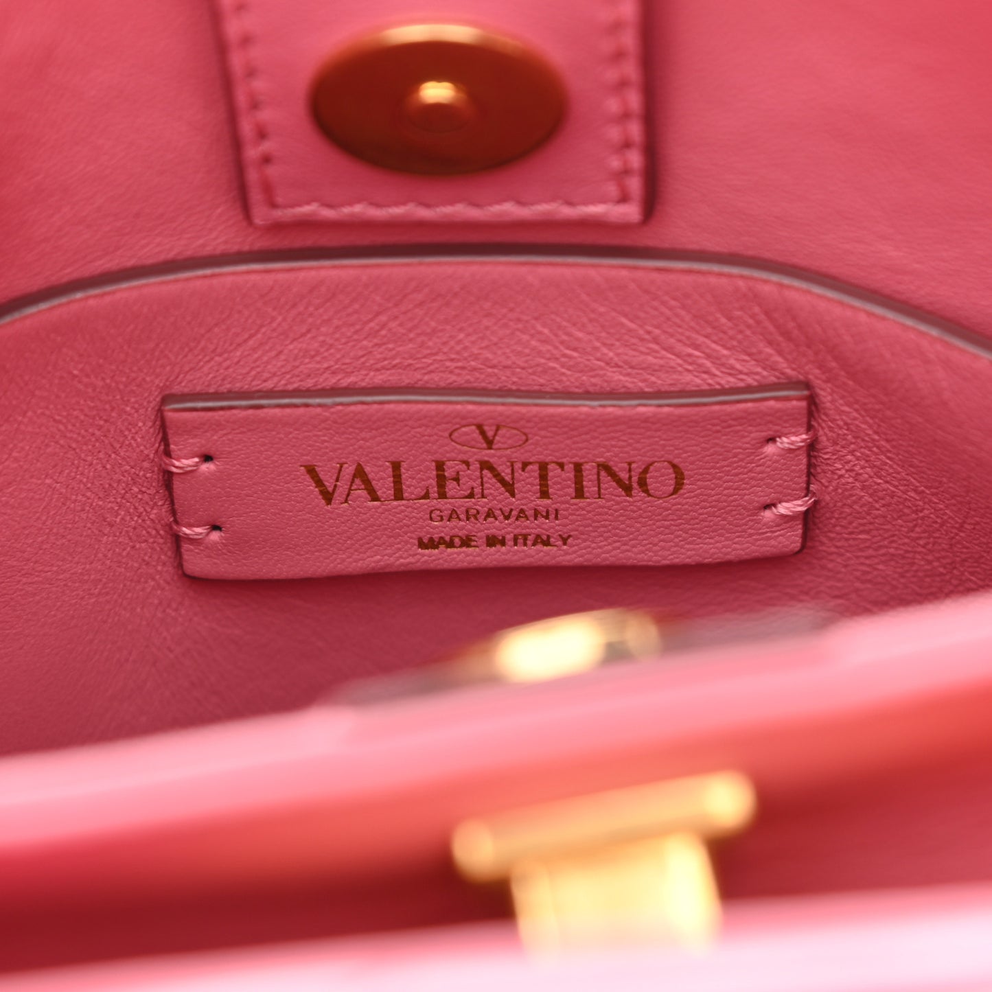 Nappa Small Roman Stud The Handle Bag Flamingo Pink