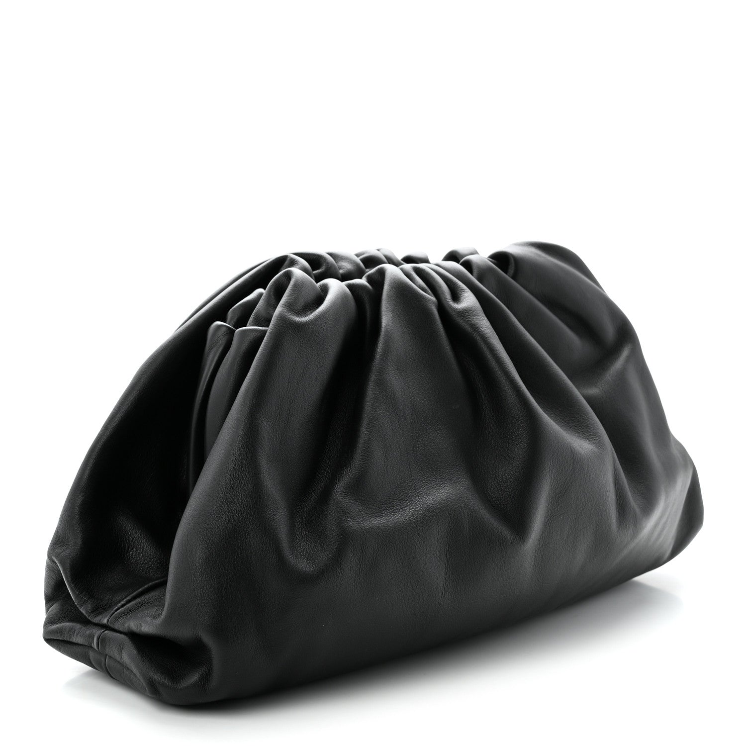 Bottega Veneta Smooth Butter Calf The Pouch Oversized Clutch Black 3 of 10