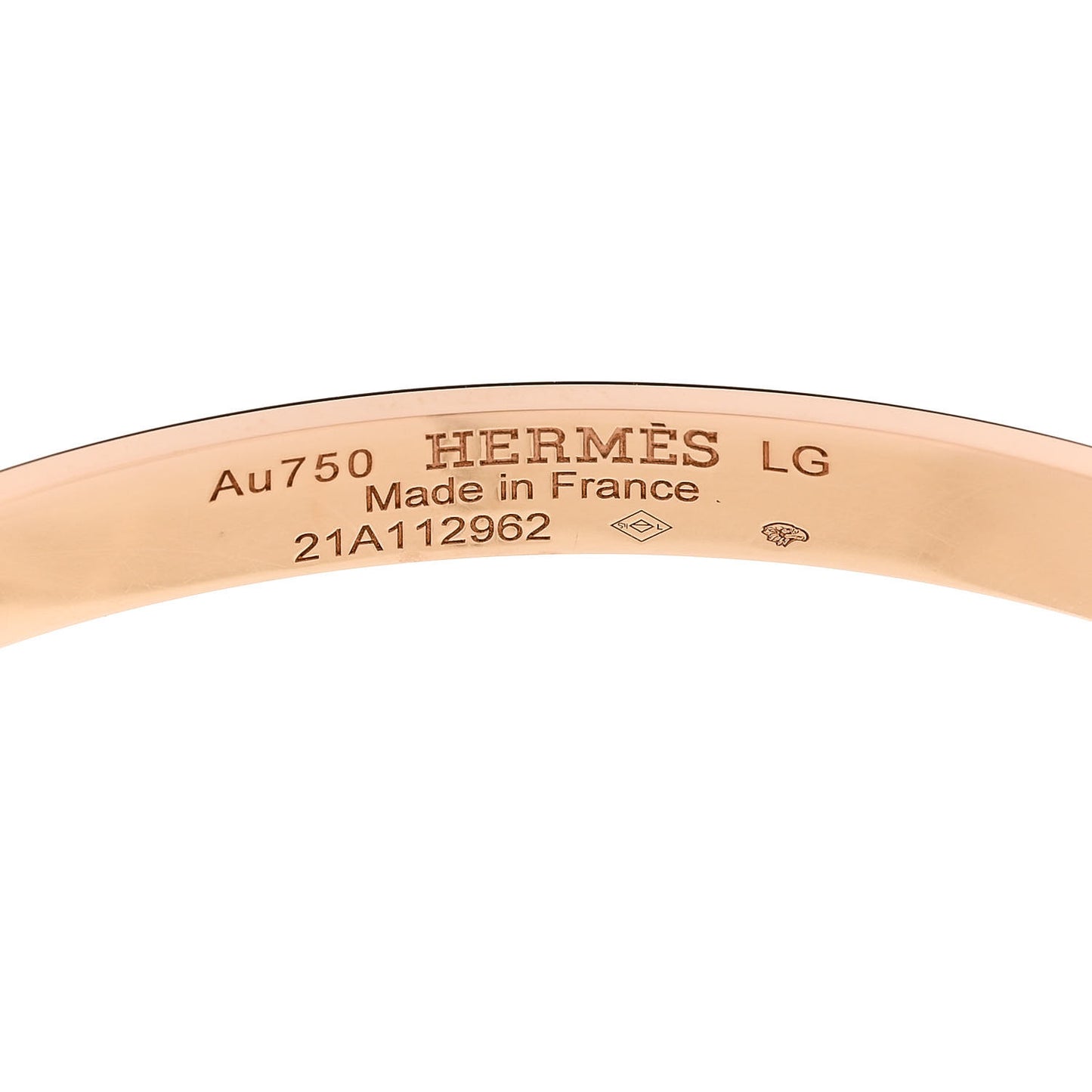 18K Rose Gold Diamond PM Kelly Bracelet LG