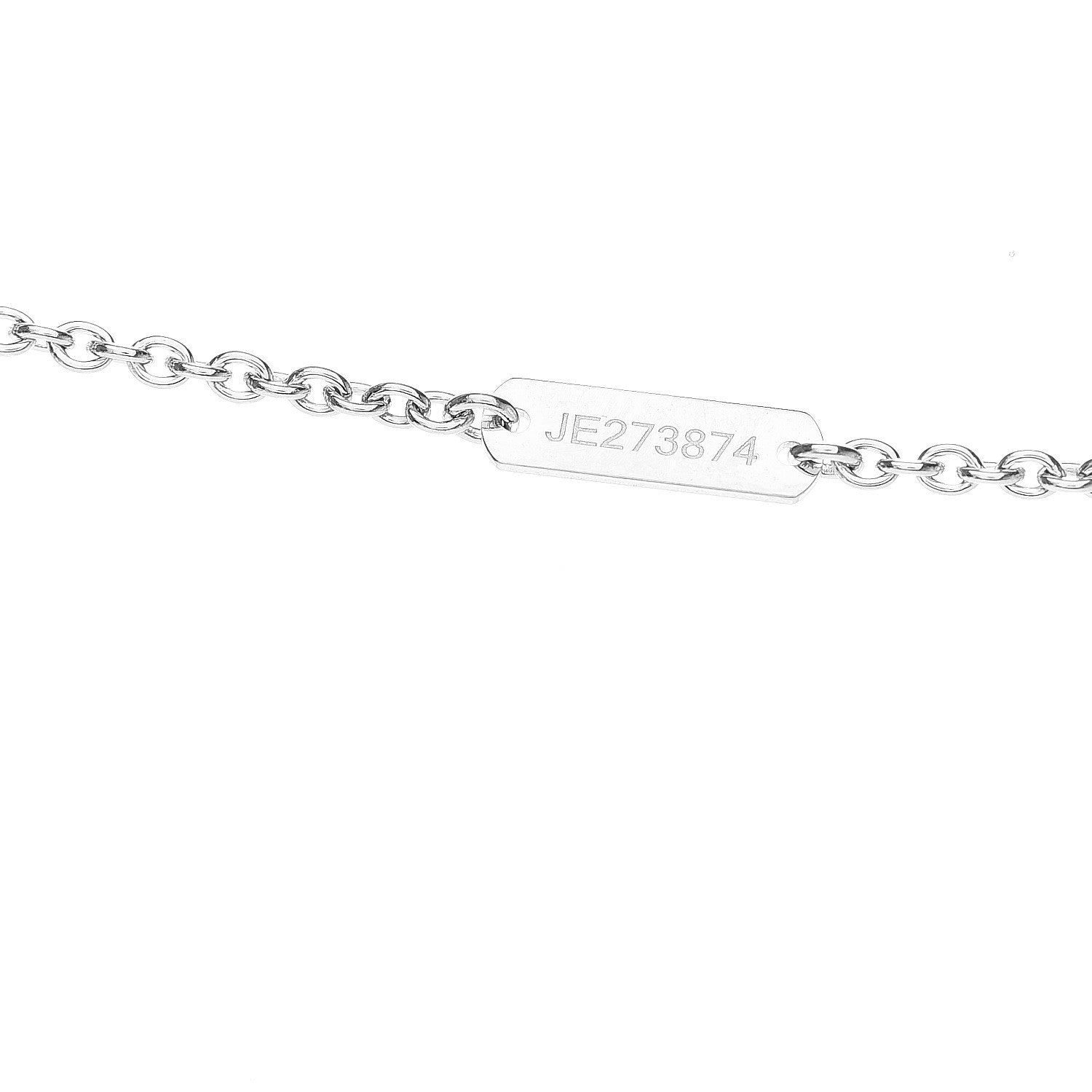 Van Cleef & Arpels 18K White Gold Diamond Pure Alhambra Pendant Necklace 7 of 7