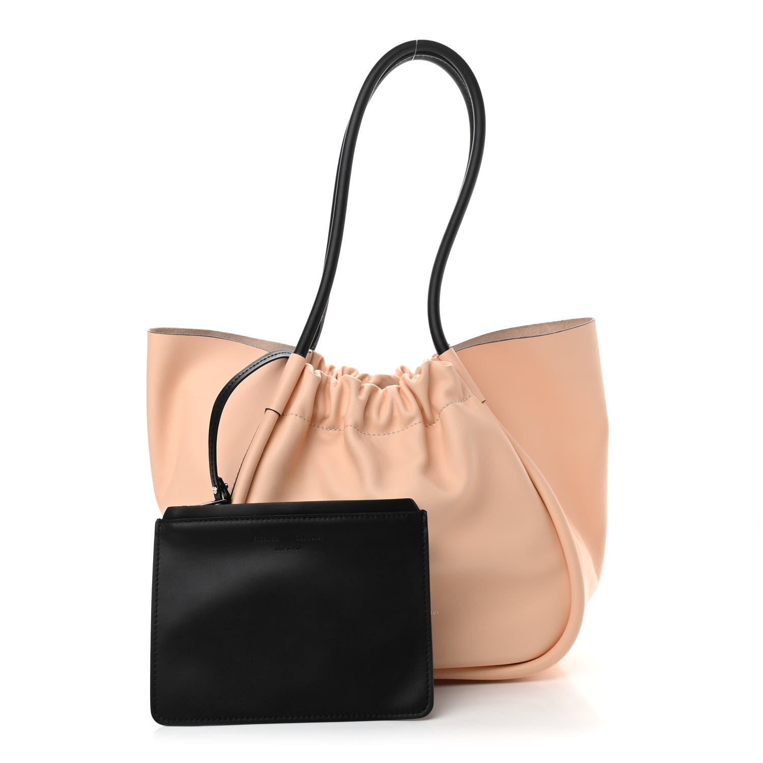 Proenza Schouler Calfskin Large Ruched Tote Peach 1 of 11