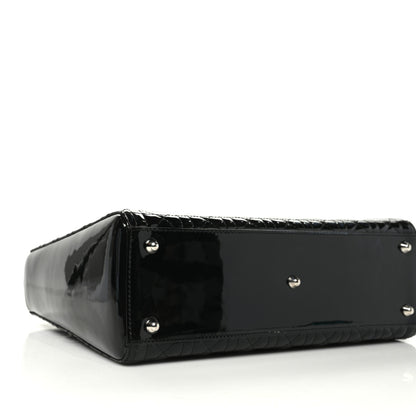 Christian Dior Patent Cannage Large Lady Dior Black 3 of 9