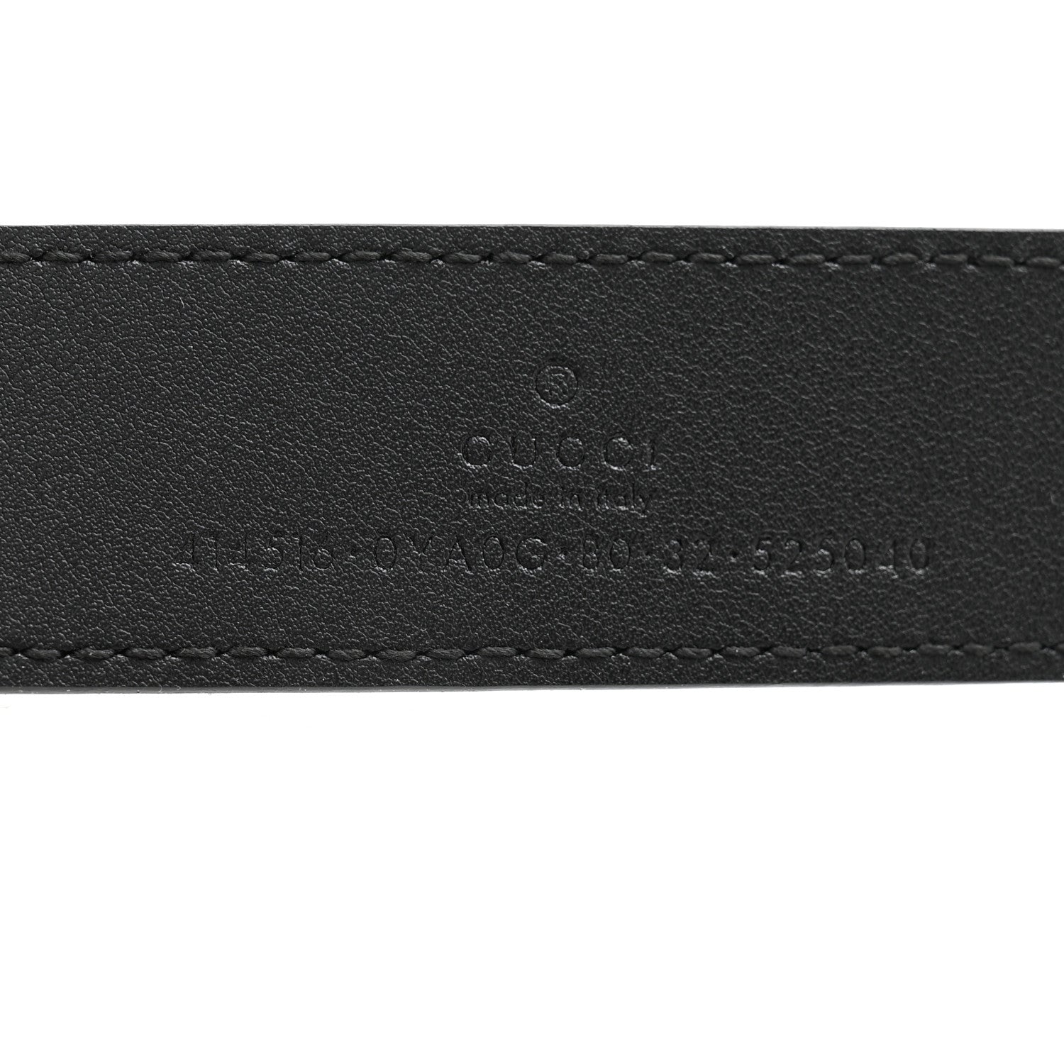 Gucci Plutone Calfskin Double G 30mm Belt 80 32 Black 5 of 8