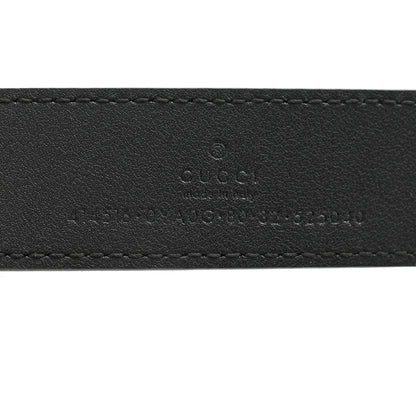 Gucci Plutone Calfskin Double G 30mm Belt 80 32 Black 5 of 8