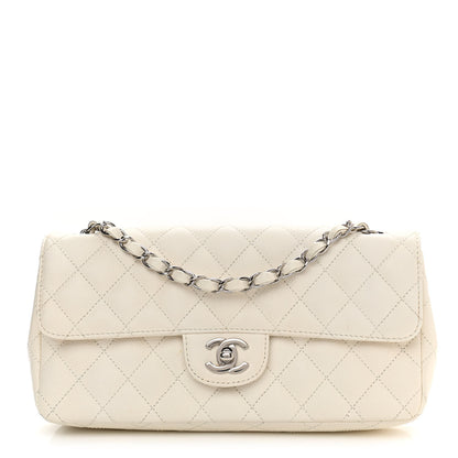 Chanel Caviar Quilted East West Flap White 1 of 18