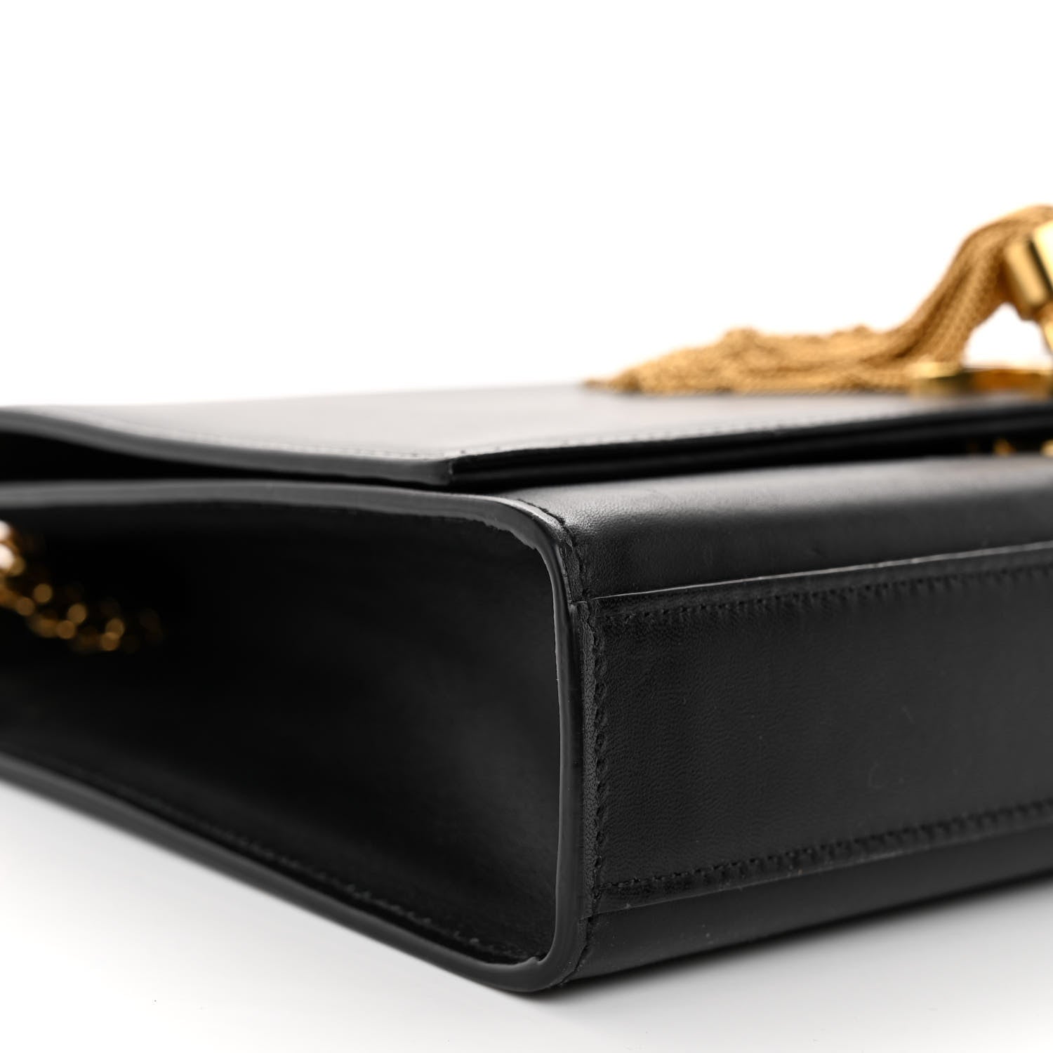 Saint Laurent Smooth Calfskin Medium Classic Monogram Kate Tassel Satchel Black 8 of 11