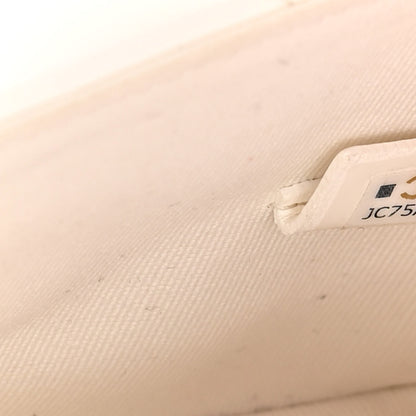 Chanel Lambskin Chevron Stitched Flap White Black 7 of 14