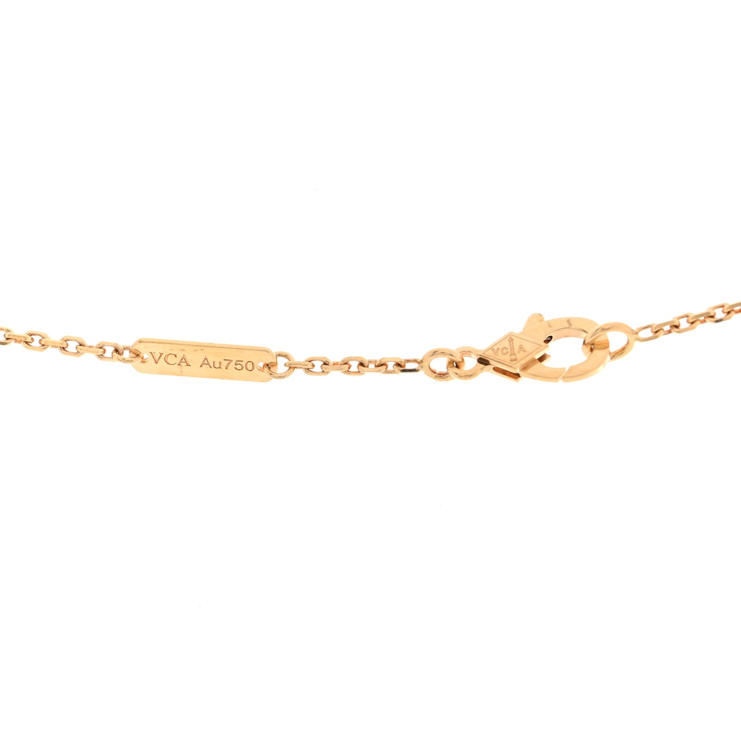 18K Yellow Gold Vintage Alhambra Pendant Necklace