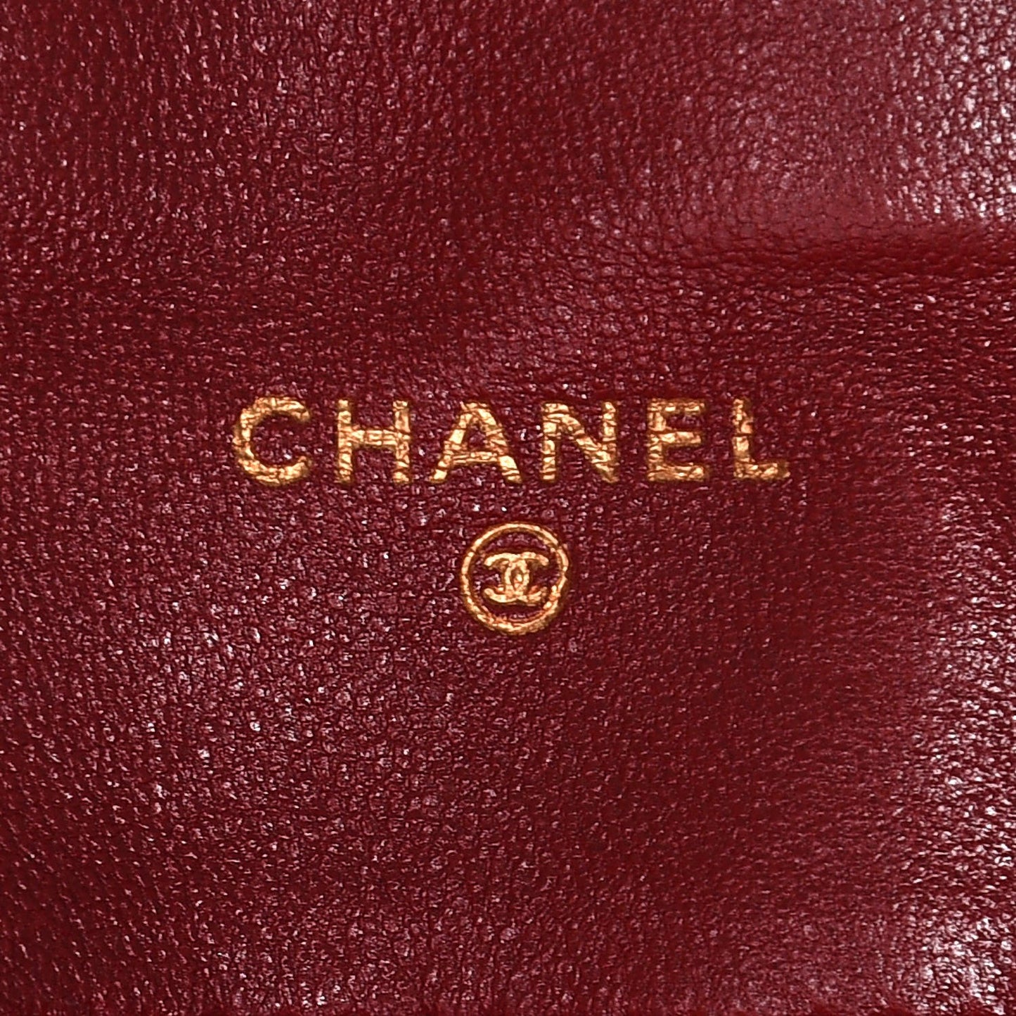 Lambskin Diamond Stitched Pouch Red