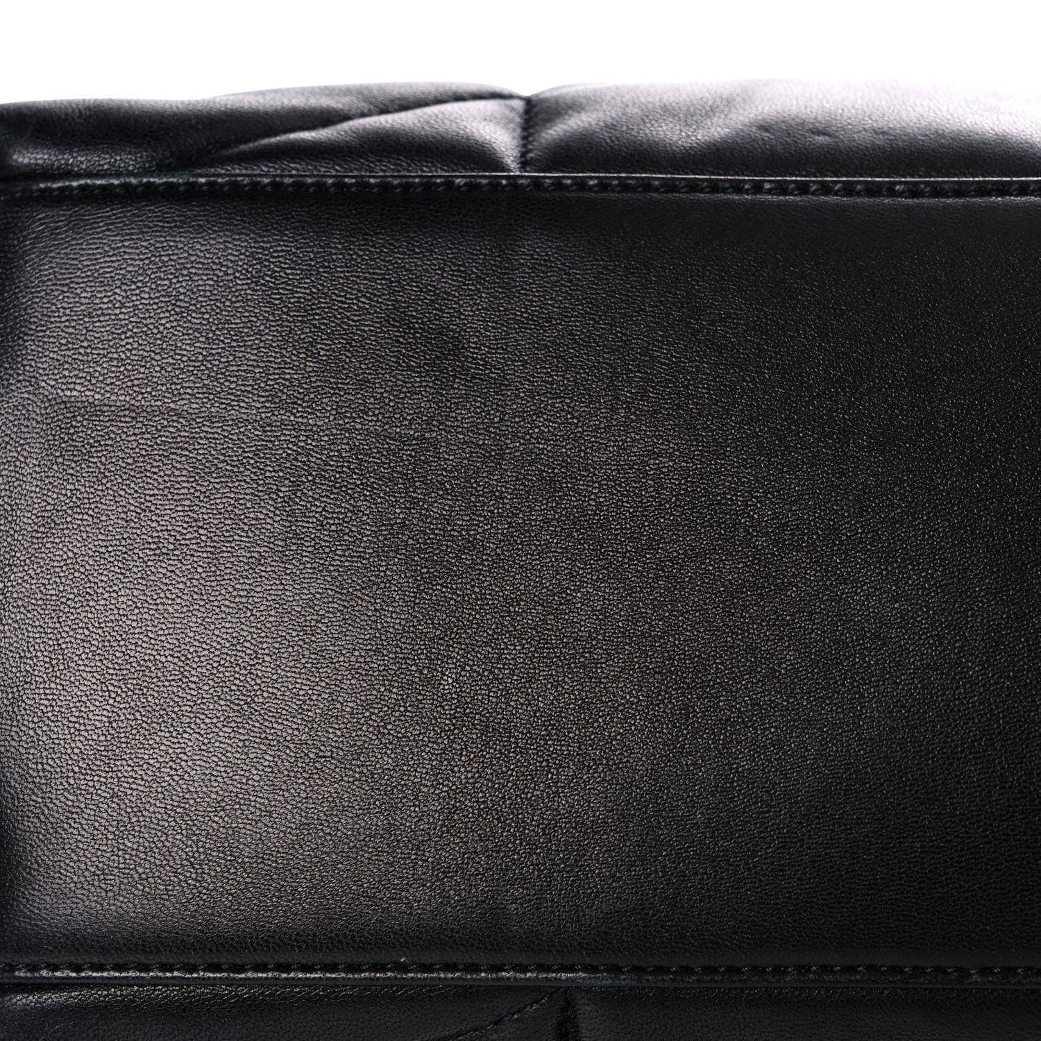 Saint Laurent Lambskin Quilted Medium Loulou Puffer Monogram Chain Satchel Black 15 of 15