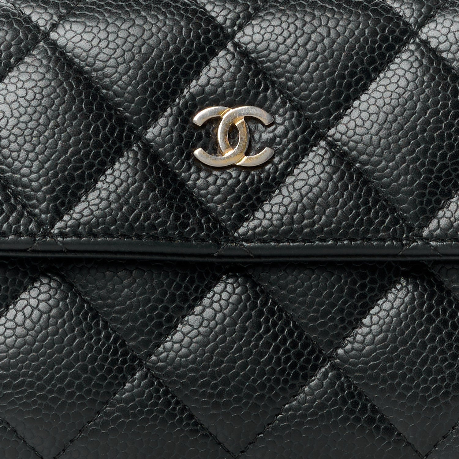 Chanel Caviar Quilted Long Flap Wallet Black 9 of 12