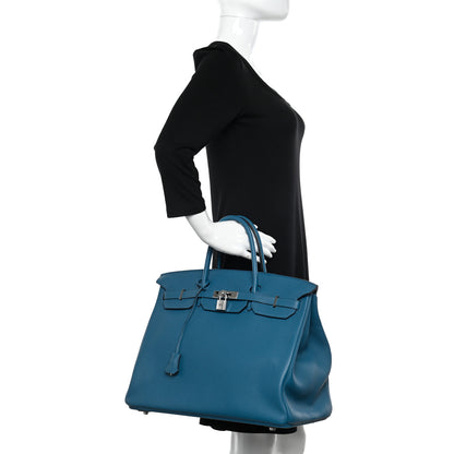 Hermes Togo Birkin 40 Cobalt 2 of 11