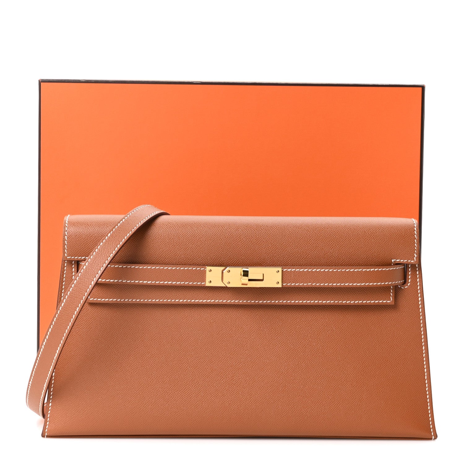 Hermes Madame Calfskin Kelly Elan Gold 11 of 11