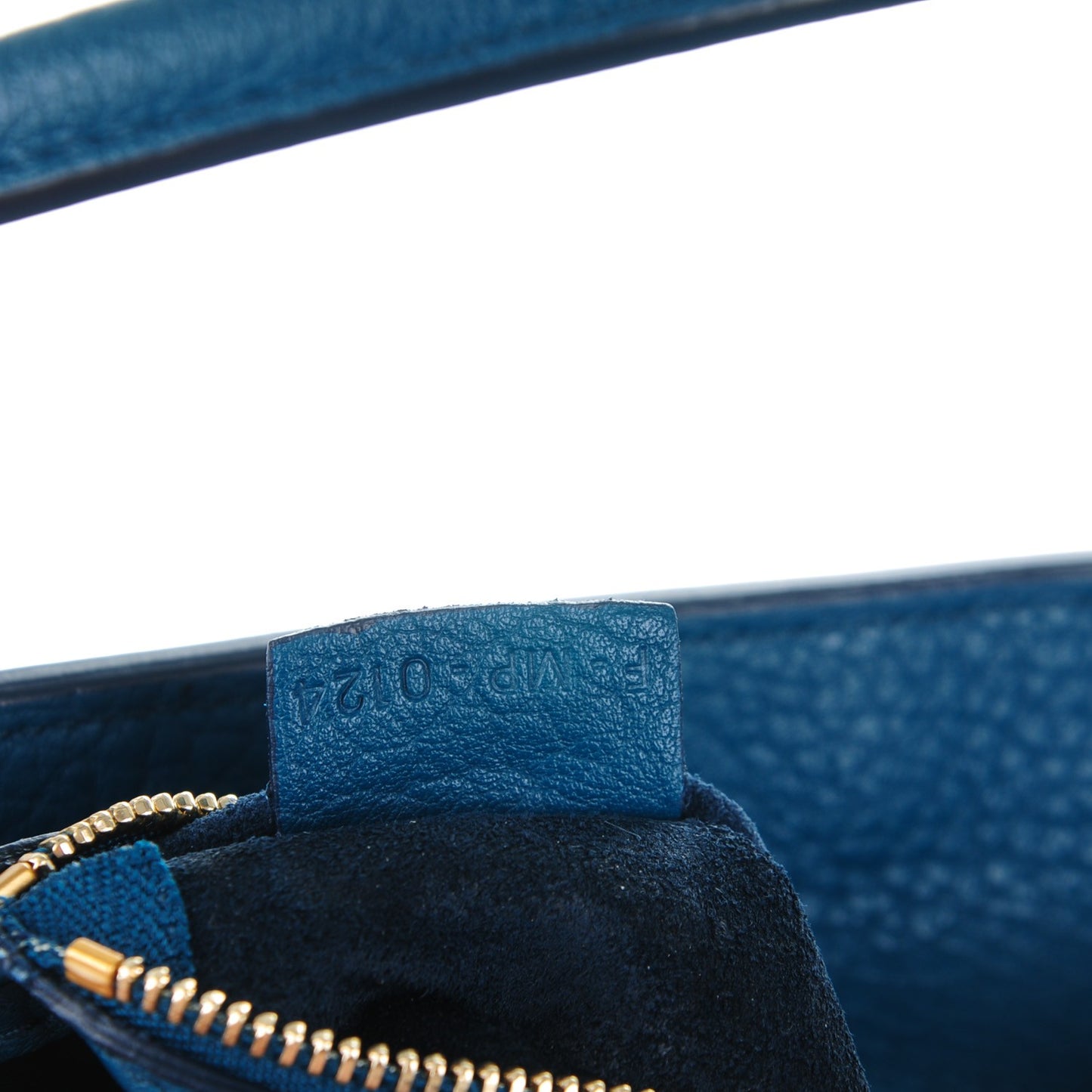 Crisped Calfskin Small Tie Knot Tote Indigo