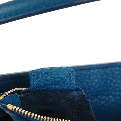 Celine Crisped Calfskin Small Tie Knot Tote Indigo 7 of 8