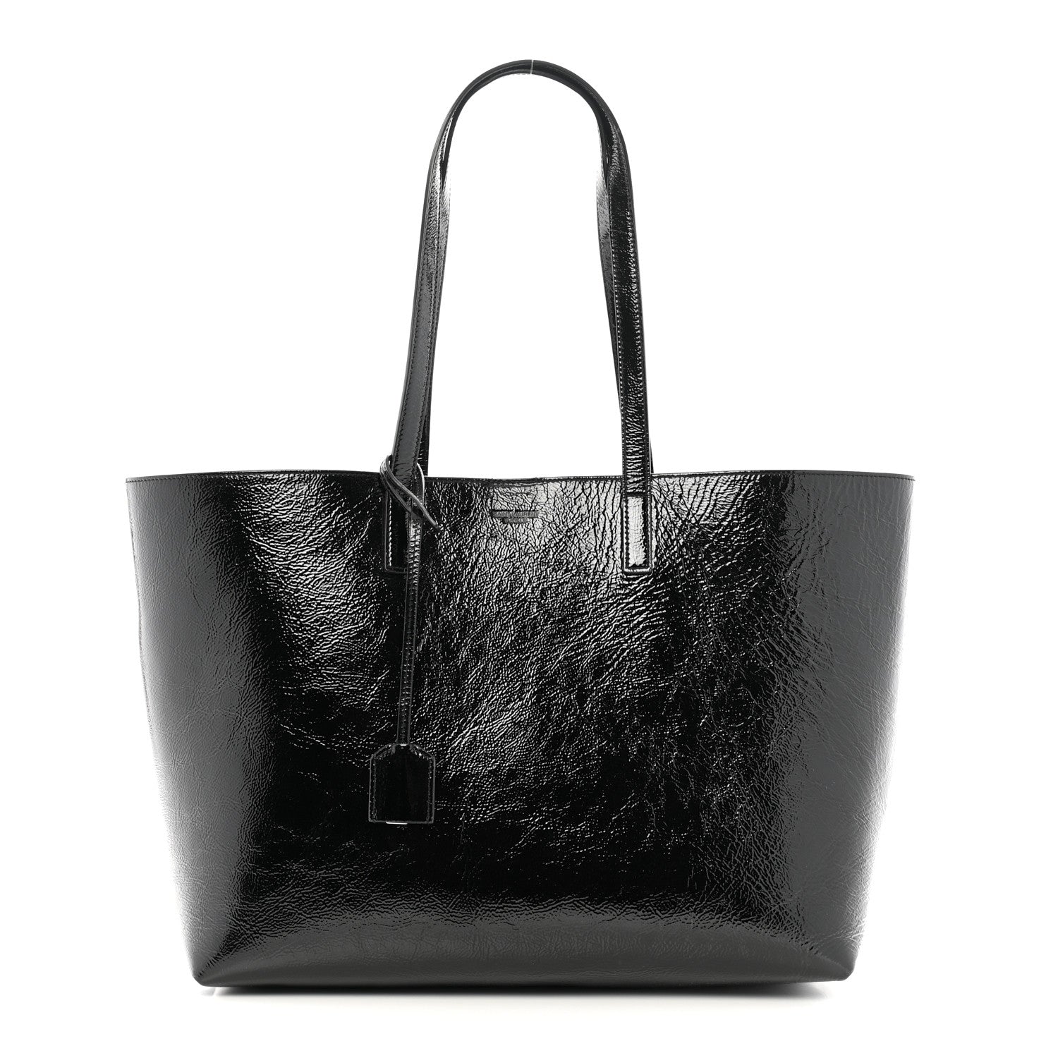 Saint Laurent Patent Calfskin Large Shopping Tote Black 1 of 12
