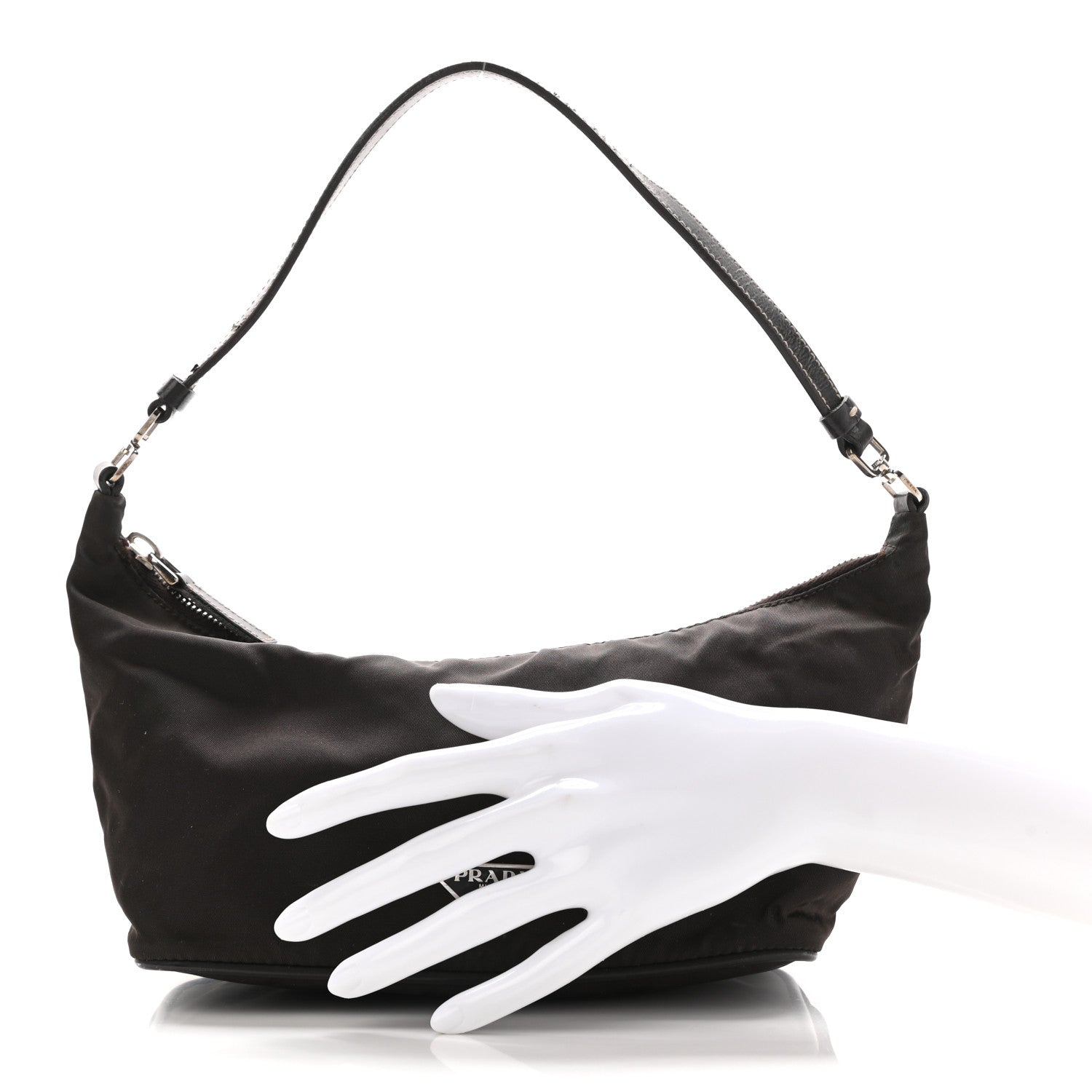 Prada Tessuto Sirio Pochette Black 2 of 13