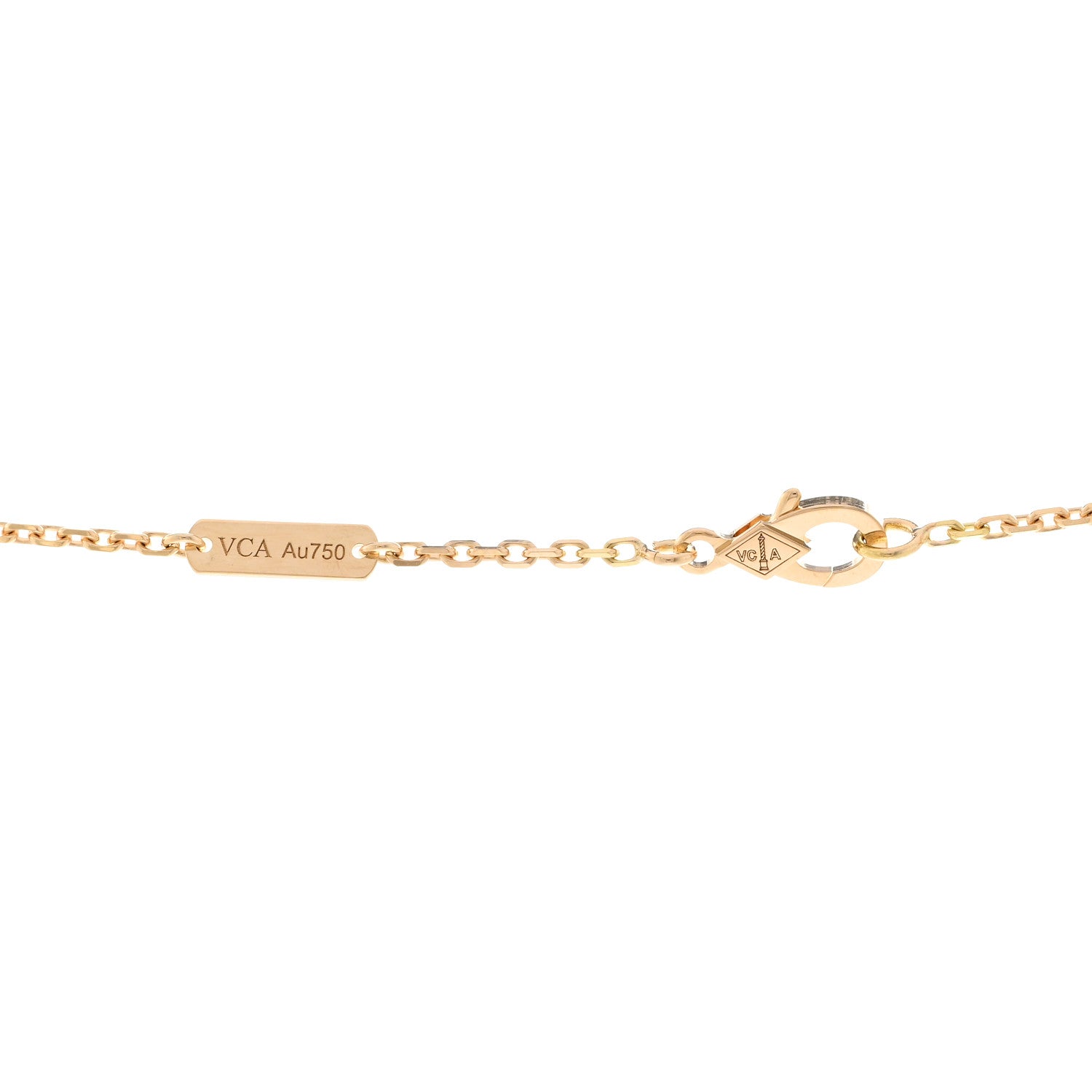 Van Cleef & Arpels 18K Yellow Gold Diamond Large Frivole Pendant Necklace 4 of 5