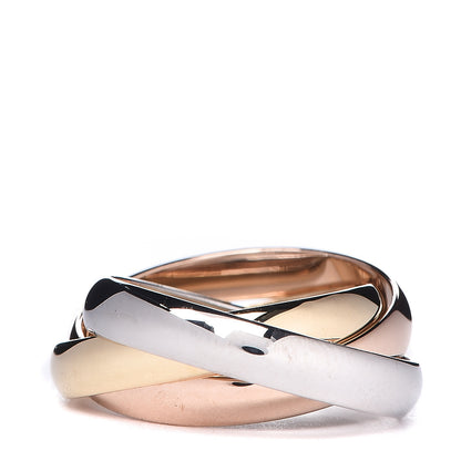 Cartier 18K Pink Yellow White Gold Small Trinity Ring 50 5.25 3 of 4