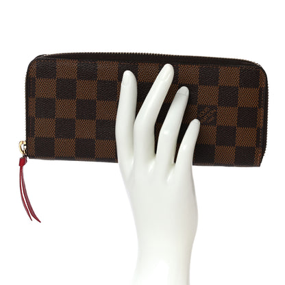 Louis Vuitton Damier Ebene Clemence Wallet Cherry 2 of 11