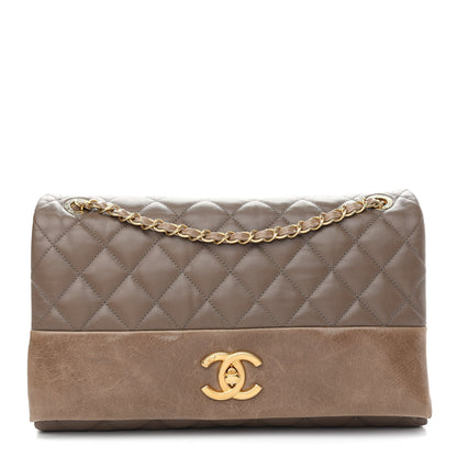 Chanel Calfskin Quilted Jumbo Soft Elegance Flap Brown 1 of 9