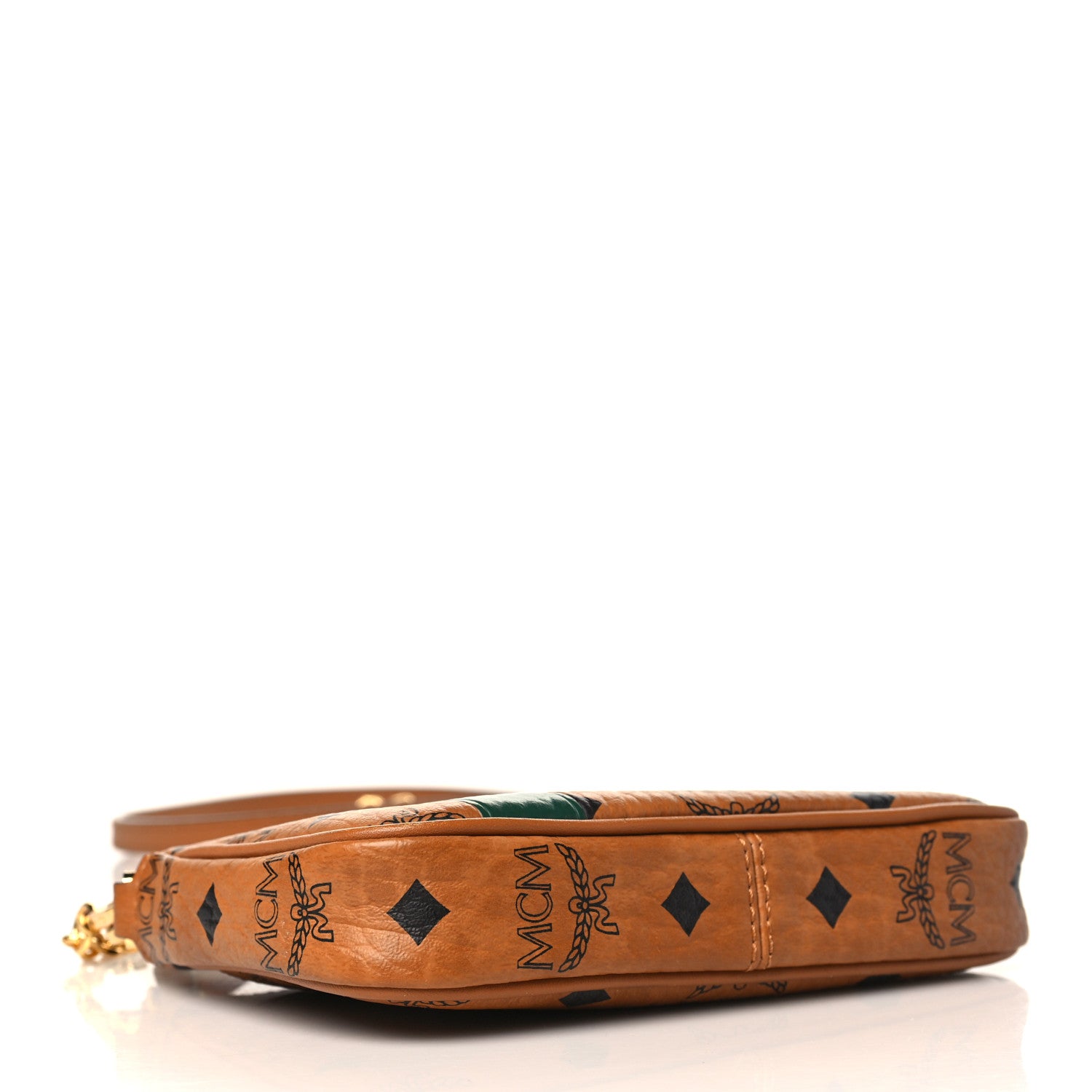 MCM Visetos Panda Crossbody Pouch Cognac 4 of 11