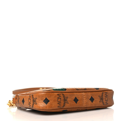 MCM Visetos Panda Crossbody Pouch Cognac 4 of 11