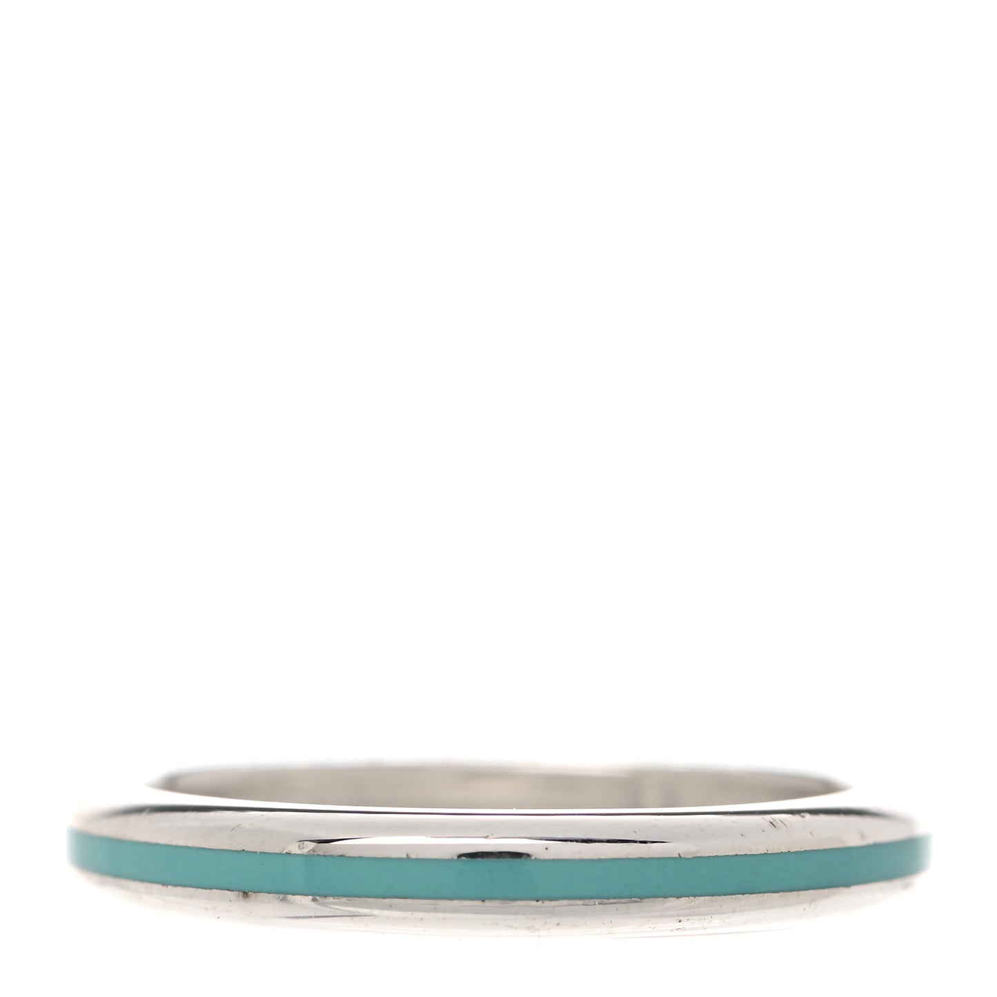 Sterling Silver Enamel Stackable Ring Blue 54 7