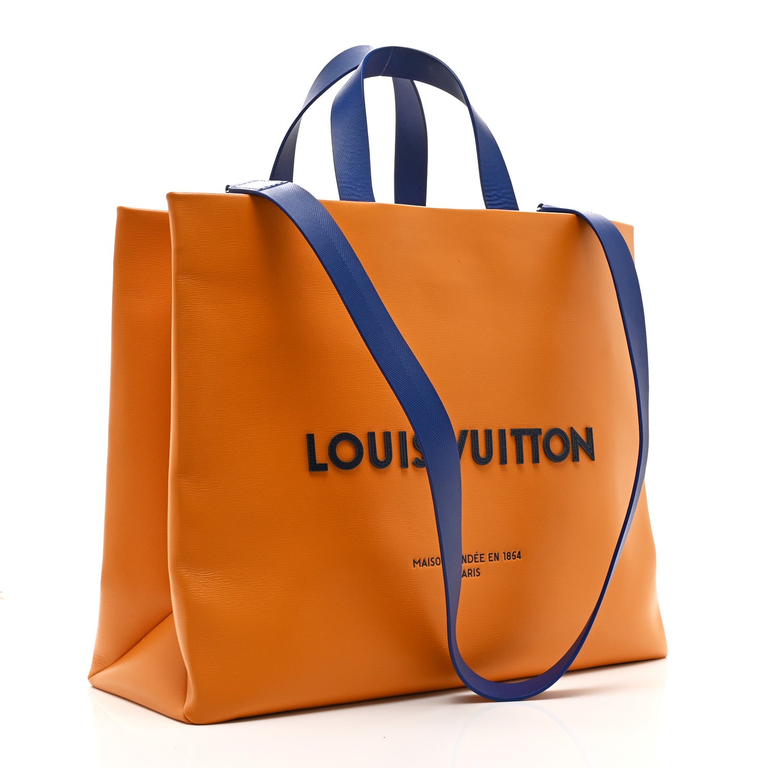 Louis Vuitton Cowhide Shopper Bag MM Safran 3 of 9