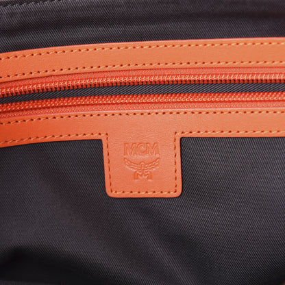 MCM Visetos Large Messenger Bag Estate Blue 6 of 9