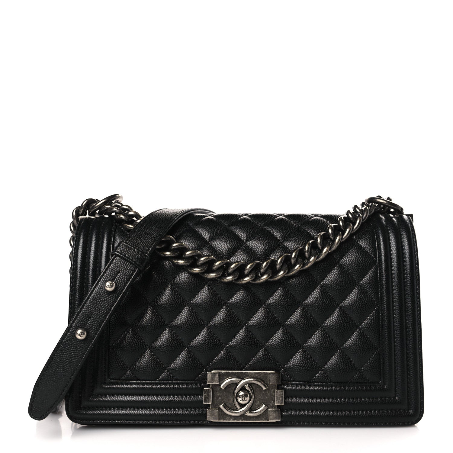 Chanel Caviar Quilted Medium Boy Flap Black 1 of 11