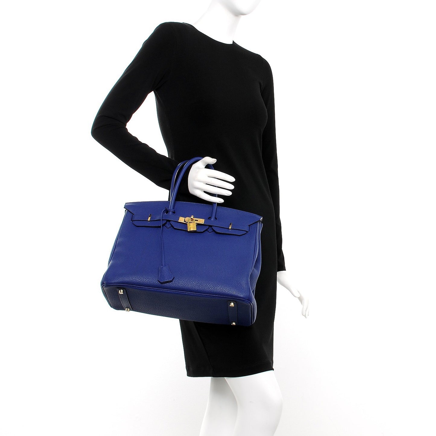 Togo Birkin 35 Bleu Electrique