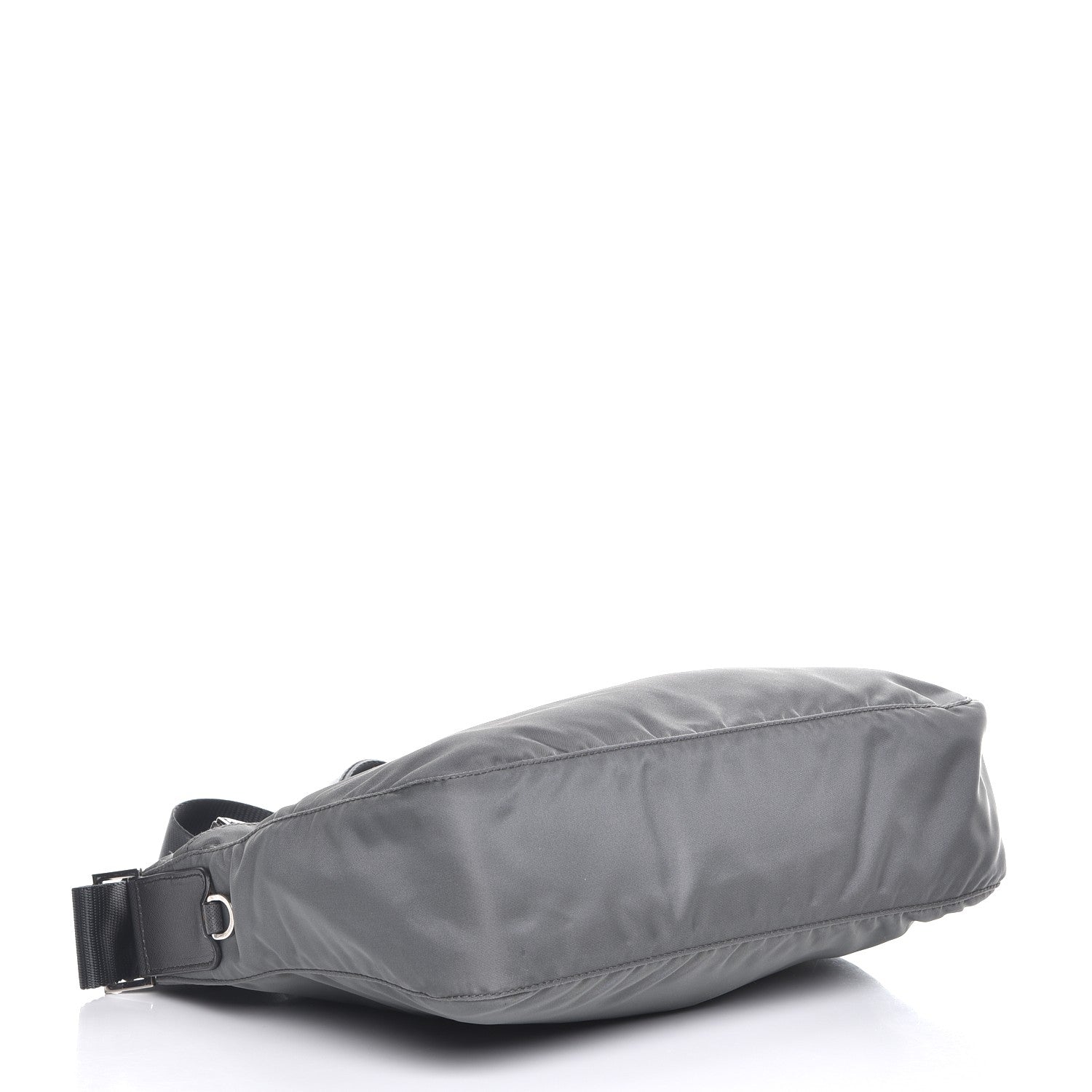 Prada Nylon Vela Flat Messenger Bag Grey 4 of 8