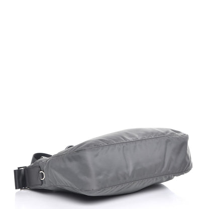 Prada Nylon Vela Flat Messenger Bag Grey 4 of 8