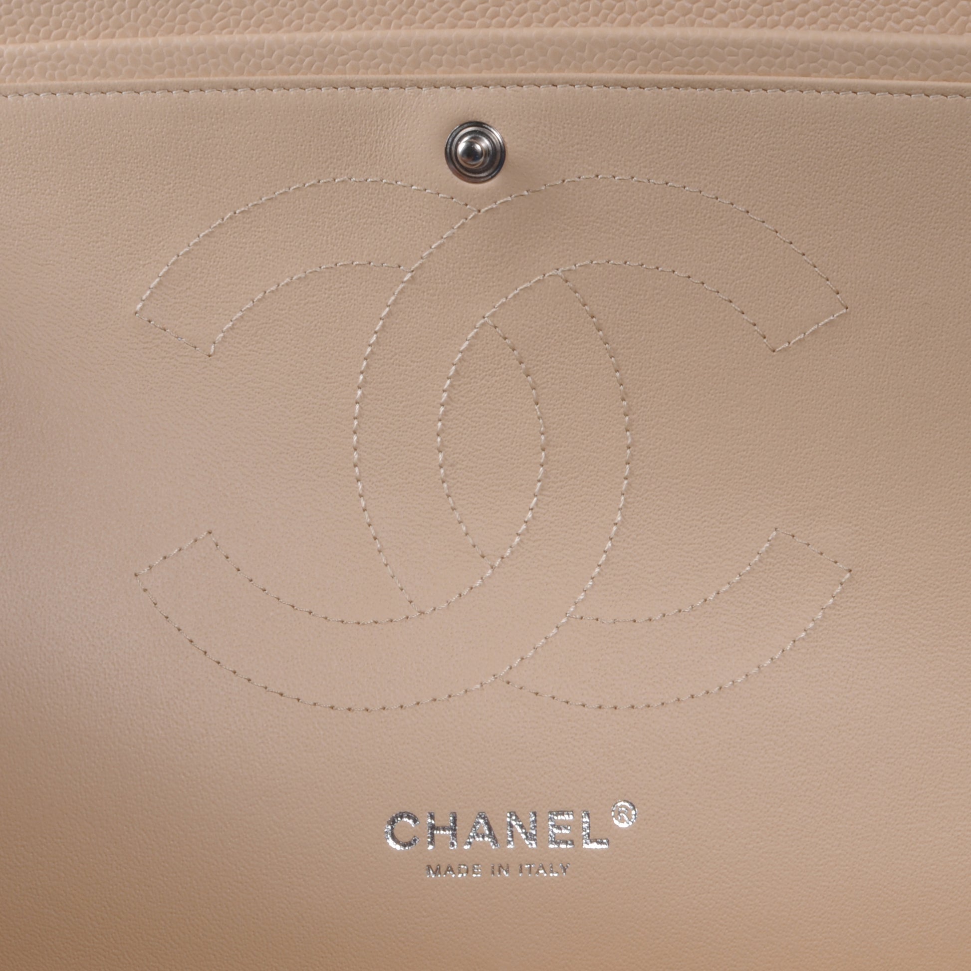 Chanel Caviar Jumbo Double Flap Beige Clair 7 of 10