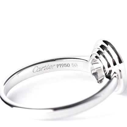 Cartier Platinum Diamond .46ct D'Amour Solitaire Engagement Ring 50 5.25 4 of 10